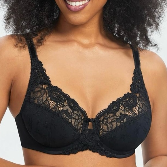 ⭐️3/$15 40C Sexy Lace Floral Full Coverage Unlined
Underwire Bra - Picture 11 of 13